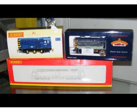 A boxed Hornby Diesel Loco, together with one other and a Bachmann 