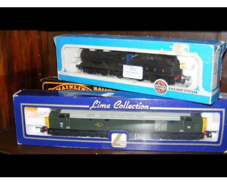 A boxed Lima Diesel Loco, together with others 