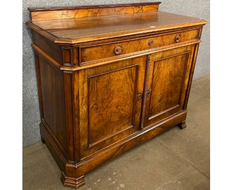 A Victorian figured walnut two door chiffonier 