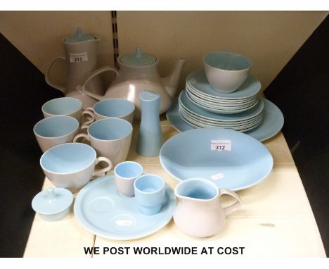 A retro Poole pottery tea set