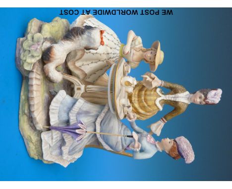 A Royal Worcester figural group 'The Tea Party', limited edition 239/250 from the Victorian Figures Series, model no. RW3700 