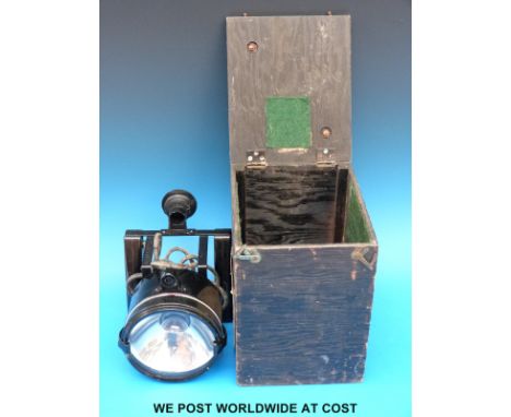An Air Ministry signalling lamp, marked AM MSA/2334