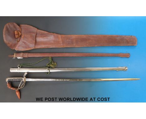 A Queens Own Cameron Highlanders 1821 pattern light cavalry / artillery officer's sword by Henry Wilkinson.  Impressed 44321 
