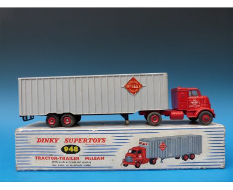 Dinky Supertoys diecast model Tractor-Trailer McLean 948, in original box 