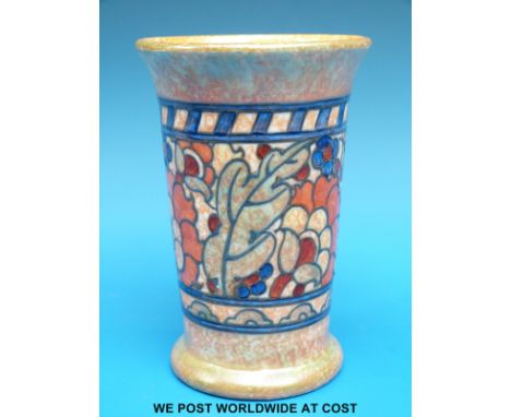 A Crown Ducal Charlotte Rhead vase (16cm tall)