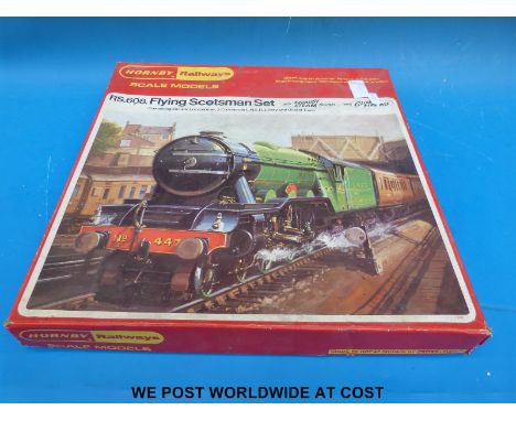 Two Hornby 00 gauge train sets RS. 608 Flying Scotsman and R. 522 pick up goods set, both in original boxes