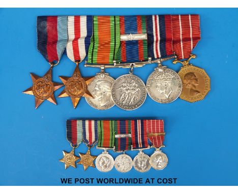 A WWII and later Canadian interest group of six medals awarded to Captain G. Wrighton, comprising 1939-1945 star, France & Ge