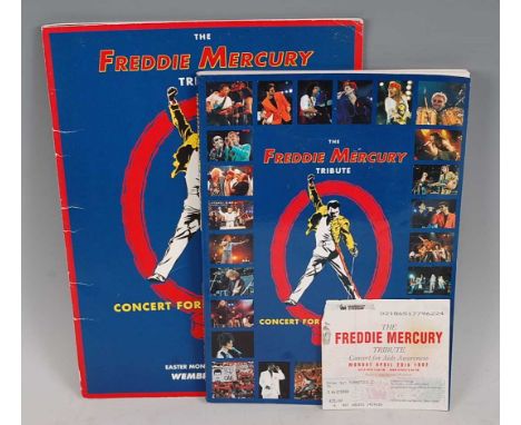 Freddie Mercury, The Freddie Mercury Tribute Concert For Aids Awareness, Easter Monday 20th April 1992 Wembley Stadium Offici