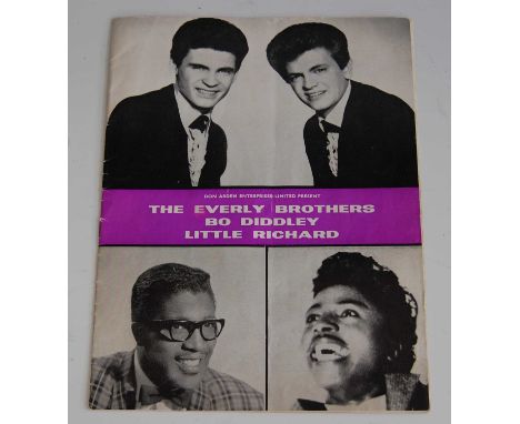 A 1963 concert programme for The Everly Brothers, Bo Diddley and Little Richard with support from the Rolling Stones. (1)