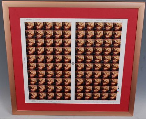 Freddie Mercury, Mercury's Magic Millennium 1999 stamp set, a limited edition set of 100 stamps no. 69/500, dated 01-06-99, 5