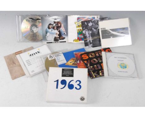 A large collection of CD singles mainly being promotional copies to include The Stone Roses - Love Spreads, The Who - Won't G