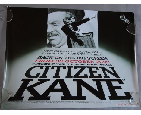 British Quad film posters in excellent rolled condition including Citizen Kane BFI, Terms of Endearment, Angela's Ashes, Fire