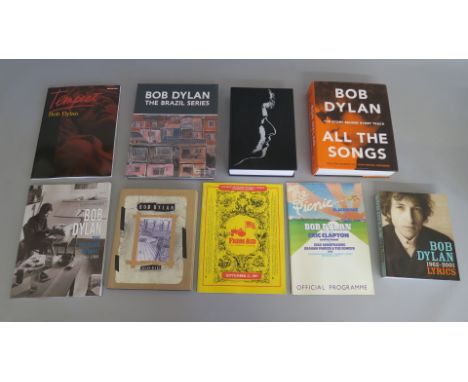 Bob Dylan books including a sealed copy of the Brazil series official programme for the Picnic at Blackbushe aerodrome, offic