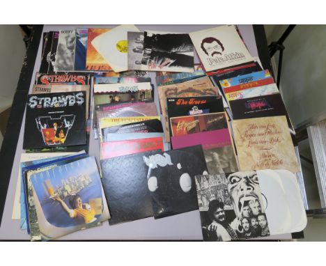 Vinyl records including The Strawbs, Stray Cats, Supertramp, Styx, Supremes, Talking Heads, Tangerine Dream, 10CC, Three Dog 