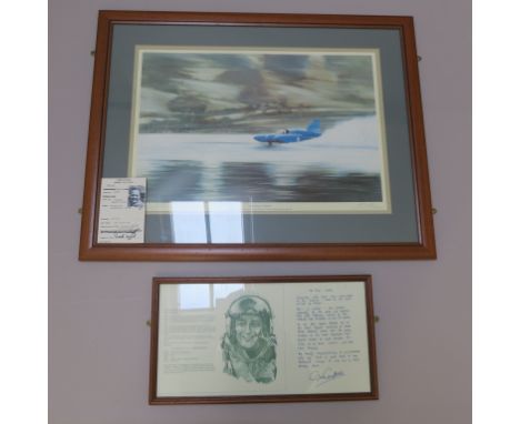 Donald Campbell "The Final Curtain" limited edition no 65 of 850 signed by the artist Pittaway and by Gina Campbell. World Re