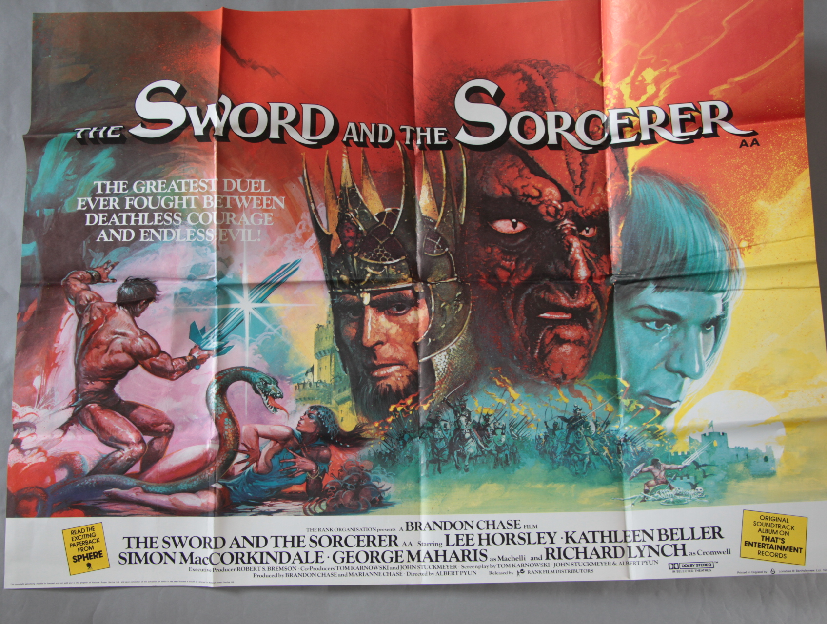 Lost Ark Consumé Par L Amour Action genre British quad film posters including Raiders of the lost