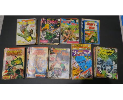 Large collection of War themed comics from the 1960's including U.S. Air Force Comics (3), Battlefield Action (3), Dell War S