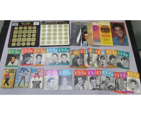 Elvis Presley vinyl including Pot Luck RD 27265, For Everyone, Country, How Great thou Art, That's the way it is, box set vol