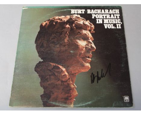 Burt Bacharach signed LP Portrait in Music Volume II signed by the composer in black pen to cover. (1)&nbsp;Provenance - This
