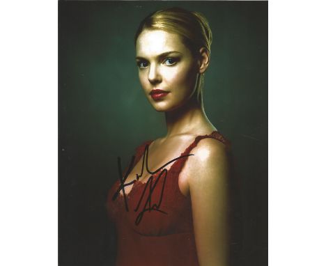 Katherine Heigl signed 10 x 8 colour Photoshoot Portrait Photo, from in person collection autographed at Killers London Premi