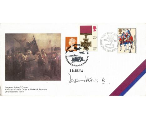 Tasker Watkins VC WW2 Victoria Cross winner signed 2004 Army Victoria Cross cover. Good Condition Est.
