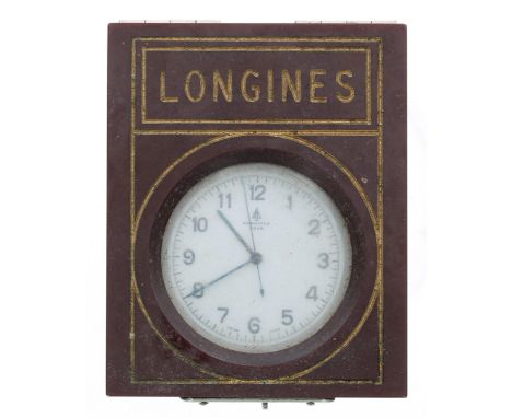 Longines Royal Navy issue centre seconds deck watch, serial no. 5759xxx, printed paper dial, gilt frosted 19.71N 16 jewel mov
