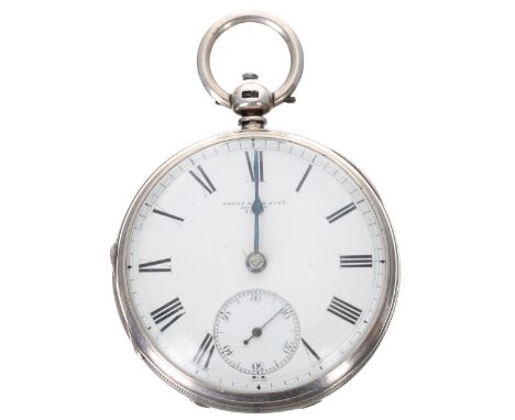 Victorian silver fusee lever pocket watch, London 1876, the movement signed Henry Band Jun'r, London, no. 5948, with engraved