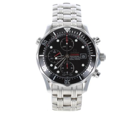 Omega Seamaster Professional Chronometer automatic chronograph stainless steel gentleman's wristwatch, serial no. 85013xxx, b