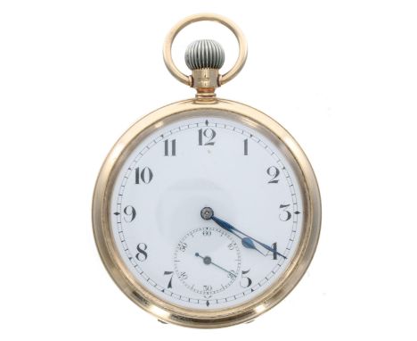 Rotherham & Sons 9ct lever pocket watch, Birmingham 1927, signed 15 jewel movement, no. 230206, presentation inscription to t