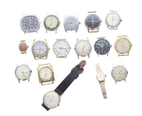 Selection of Smiths, Tissot and Timex wristwatches principally for repair to include Tissot Seastar and Smiths Empire (16) 
