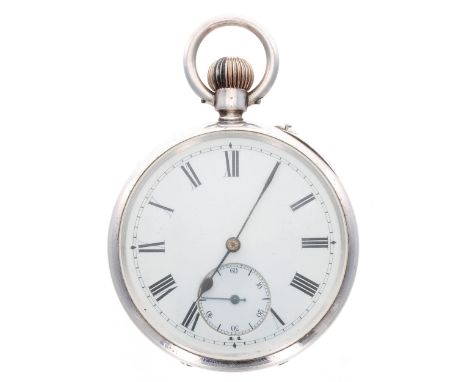 Continental silver (0.935) lever pocket watch, the gilt frosted adjusted movement inscribed 'The Century Watch', no. 1256066,