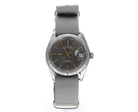 Tudor Prince Oysterdate stainless steel gentleman's wristwatch, ref. 90610, serial no. 931xxx, circa 1980, grey dial with app