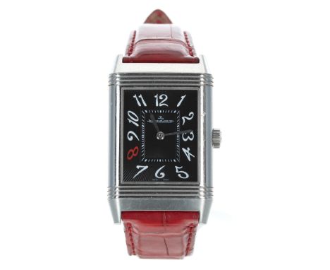 Jaeger-LeCoultre Reverso Grand Taille Aston Martin Vantage GT stainless steel gentleman's wristwatch, reference no. 270.8.62,