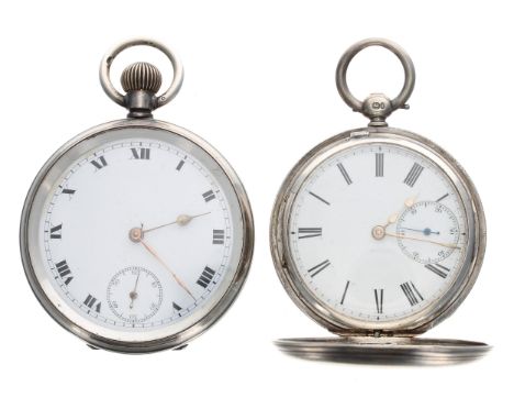 Silver fusee lever half hunter engine turned pocket watch, three quarter plate movement signed Cook Bros, 29 Wardour St, Lond