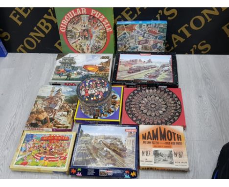 11 VINTAGE JIGSAW SETS