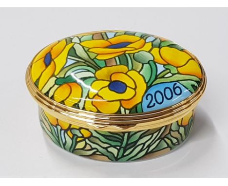2006 HALCYON DAYS ENAMEL TRINKET BOX