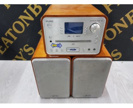 PURE LEGATO CD PLAYER WITH SPEAKERS WITH 2 GB MEMORY CARD