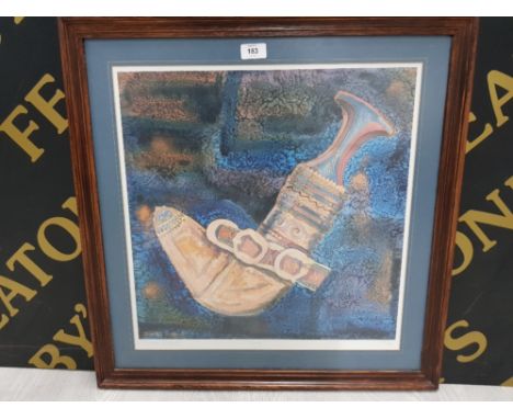 A LIMITED EDITION SIGNED COLOUR PRINT AFTER SUSAN WALPOLE 'KHUNJA' NO 225/250 48.5 X 47CM