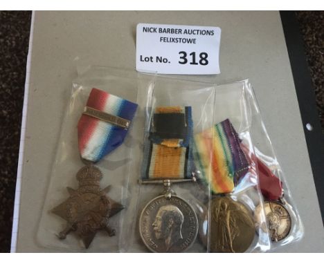 Militaria : Medals - 1914 Star trio &amp; bar good copy bar , BWM &amp; Victory medals , 3067 Pte E Barclay 6 / D Gds &amp; S