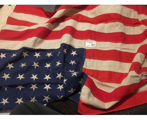 Militaria : WW2 US army flag  dated 1944                            