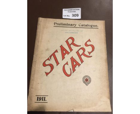 Collectables : Star Cars - preliminary catalogue 1911 - in great shape for age - based in wolverhampton 'The Champion Hill Cl