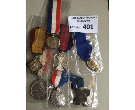 Militaria : Medals - Army Temperance medals 7x different types including silver - GVF