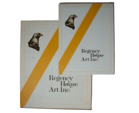 Title: Golden Eagle and Imperial Eagle. High-quality lithograph prints on paper. Largest print depicts a golden eagle on a ro