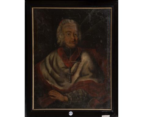 Maler des 18. Jhs. Portrait eines Herren. Öl/Lw., gerahmt, 84,5 x 66 cm. (besch.) **