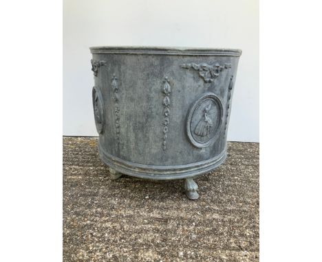 Lead Planter - 34cm Diameter x 31cm High 