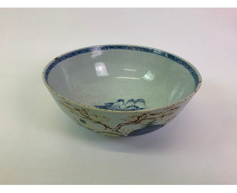 English Bristol Delftware Bowl C1730 