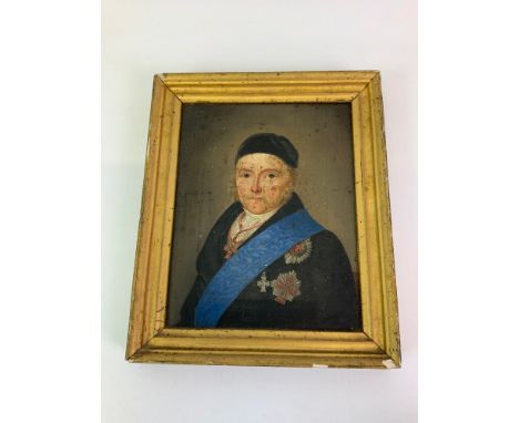 Framed Oil on Canvas Portrait - Visible Picture - 18cm x 23cm 