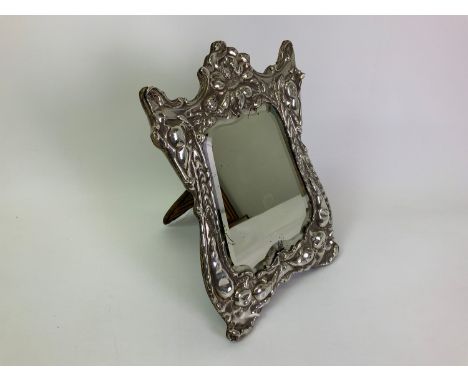 Silver Framed Bevel Edged Easel Mirror - Chester 1902 