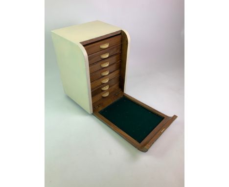 Art Deco Collectors Cabinet - Reg No. 813350 - 42cm H 