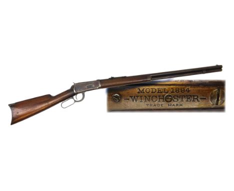 Winchester Model 1894 .32-40 underlever repeating Rifle, 64.5cm inch barrel with adjustable sights stamped 'Manufactued By Th